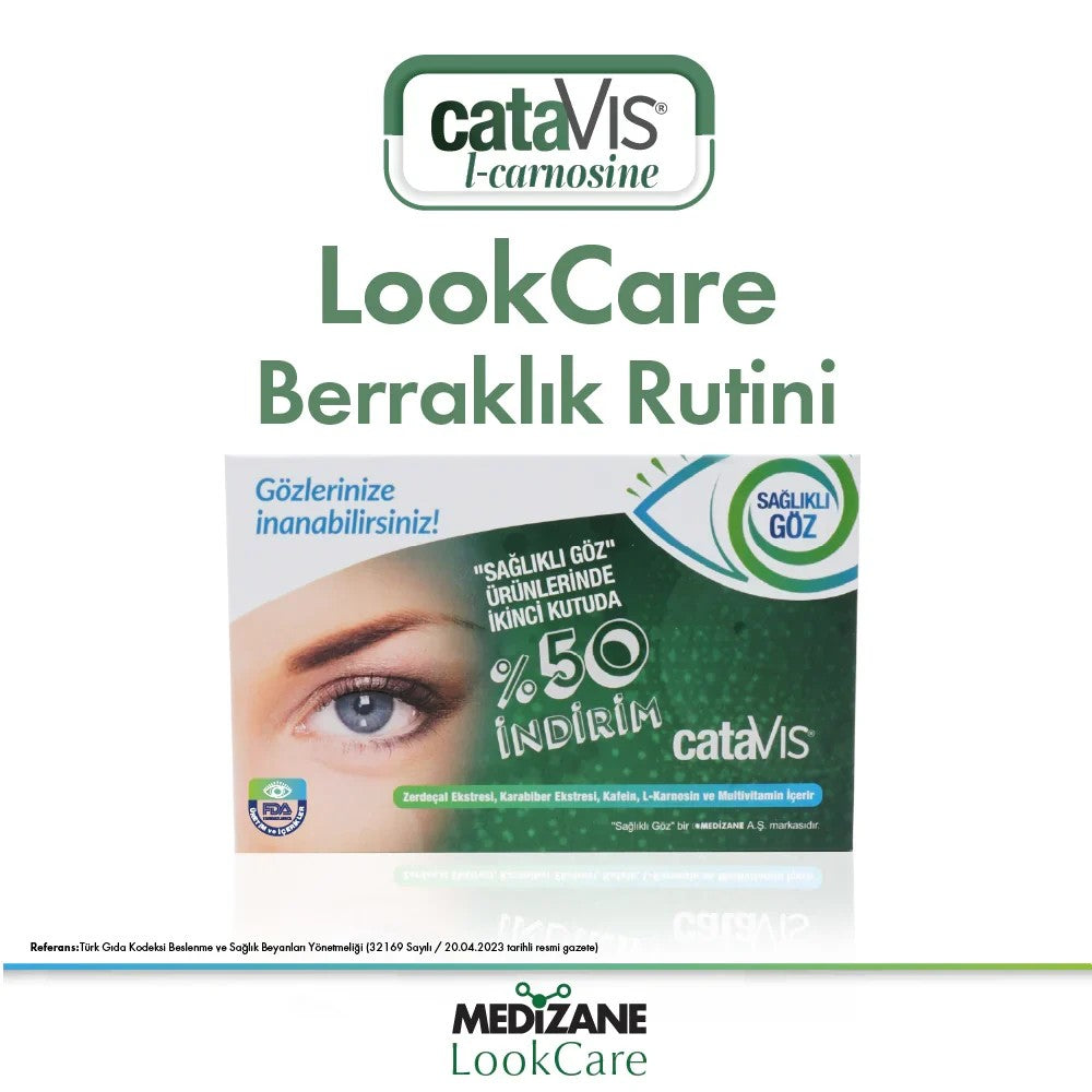Medizane LookCare CataVIS L-Carnosine Gıda Takviyesi - 2x20 Kapsül